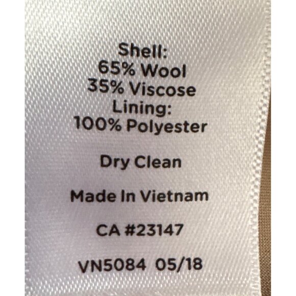 Talbots Plaid Skirt Wool Blend Gray Pink Petite Size 14P Lined Side Zip Classic - Picture 5 of 6